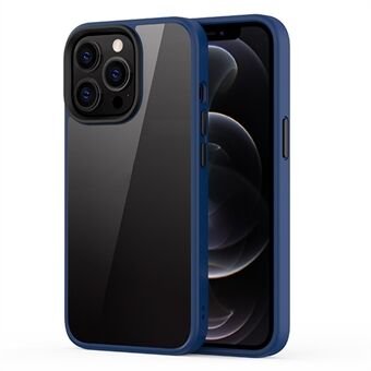 Hård pc+blød TPU Hybrid-etui Stødsikkert mobiltelefon bagcover beskytter til iPhone 13 Pro - Blå