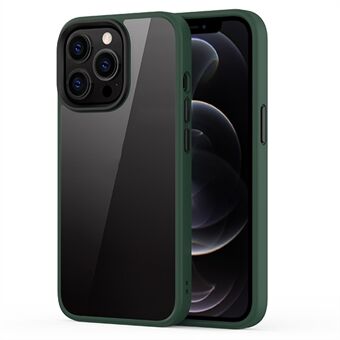 Hård pc+blød TPU Hybrid-etui Stødsikkert mobiltelefon bagcover beskytter til iPhone 13 Pro - Grøn