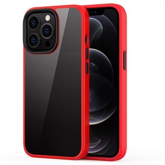 Hård pc+blød TPU Hybrid-etui Stødsikkert mobiltelefon bagcover beskytter til iPhone 13 Pro - Rød