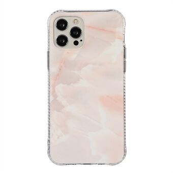 Marmormønster Glitter TPU + Acryl Combo Cover Telefon Shell til iPhone 13 Pro 