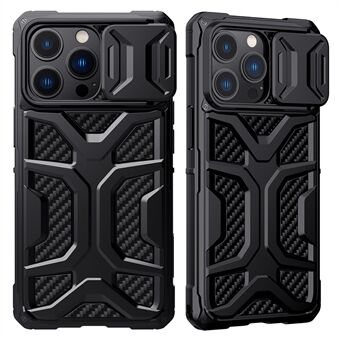 NILLKIN Adventurer Anti Slip Hard Phone Case TPU+PC Phone Protective Cover til iPhone 13 Pro  - Sort