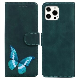 Big sommerfugle mønster udskrivning Dobbeltsidet magnetisk lås Anti-ridse hud-touch PU læder telefoncover med Stand til iPhone 13 Pro 