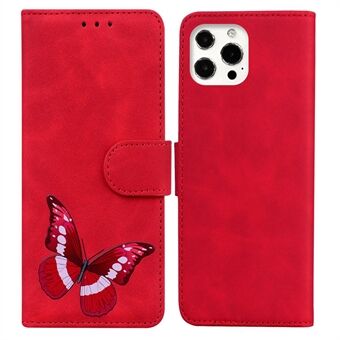 Big sommerfugle mønster udskrivning Dobbeltsidet magnetisk lås Anti-ridse hud-touch PU læder telefoncover med Stand til iPhone 13 Pro 