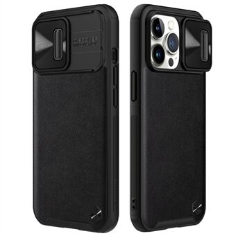 NILLKIN Slide Camera Protector PC + TPU Hybrid Cover Telefoncover til iPhone 13 Pro 6.1 tommer - Sort