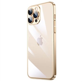 Til iPhone 13 Pro  Elektrobelagt Edge Hard PC Clear Case Kamerabeskyttelse Stødsikkert anti-fald telefoncover