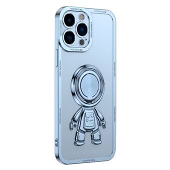 YOOBAO TPU telefoncover til iPhone 13 Pro  Spaceman Design Elektroplettering Anti-slid beskyttende bagcover Kickstand