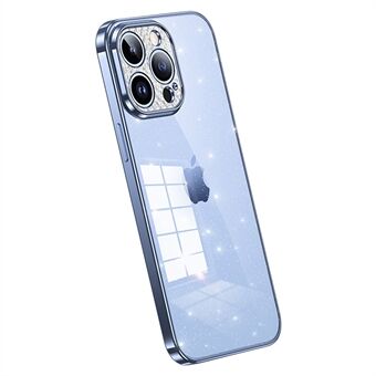 SULADA XingZuan-serien til iPhone 13 Pro 6,1 tommer blød TPU-glittertelefoncover Rhinestone Decor Elektroplettering bagcover