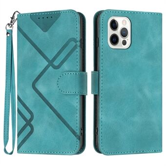 YX0040 Stand Phone Case til iPhone 13 Pro , påtrykt mønster PU læder tegnebog Anti-drop cover