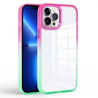 Til iPhone 13 Pro 6.1 tommer Gradient Clear Phone Cover TPU+PC Anti-ridse etui