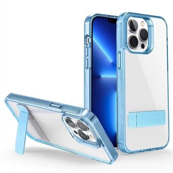 Style G til iPhone 13 Pro Kickstand Cover TPU + Akryl Anti-ridse Gennemsigtigt telefoncover