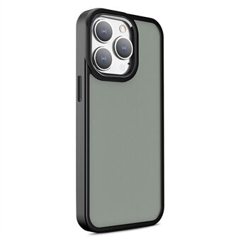 Til iPhone 13 Pro PC+TPU Skin-touch etui Metal kameraramme beskyttelse telefoncover