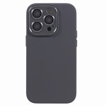 Anti-drop cover til iPhone 13 Pro 6,1 tommer Metal+Hærdet glas Lens Guard Flydende Silikone+PC telefonetui