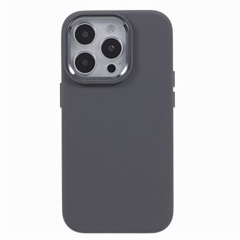 Til iPhone 13 Pro 6,1 tommer flydende silikone+pc-telefonetui Aluminiumslegering Kameraramme Stødsikkert bagcover