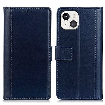 Anti-drop PU læder tegnebog Stand telefon beskyttende cover til iPhone 13 mini 