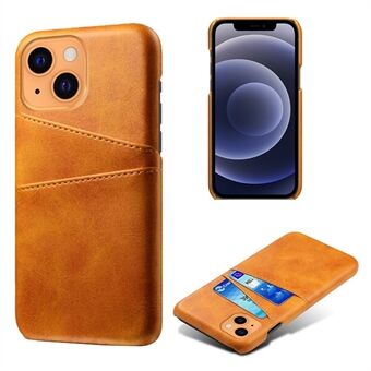KSQ Læder Hardcover til iPhone 13 Mini m/kortholdere - Orange
