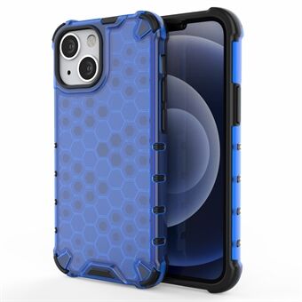 Honeycomb Design Stødsikker TPU + PC Hybrid Case Cover til iPhone 13 mini 