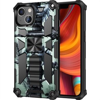 Anti-fald Camouflage Design beskyttende Phone Back Shell til iPhone 13 mini 