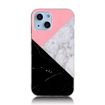 Glat marmorteksturmønster IMD-design stødsikker TPU-cover til iPhone 13 mini 