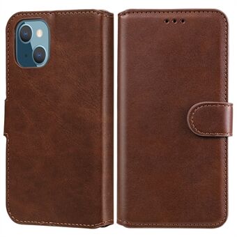 Folio Flip Læderpung Telefon Beskyttende Cover Stand Case til iPhone 13 mini 