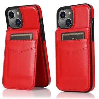Kortholder PU læder + TPU Ridsefast beskyttende telefoncover Kickstand Cover til iPhone 13 mini 