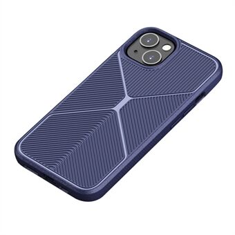 VISEAON Til iPhone 13 mini  Stødsikker Airbag Design TPU beskyttelsescover, X Design Anti-slip Strips Mat telefoncover