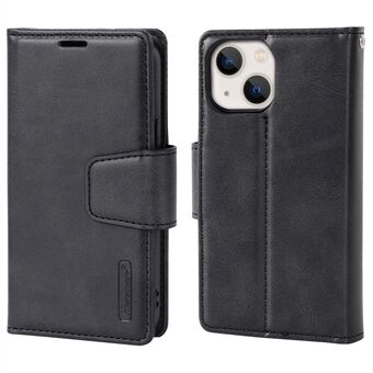HANMAN Miro2-serien til iPhone 13 mini 5,4 tommer PU-læder Flip-telefoncover Aftageligt 2-i-1 magnetisk Stand