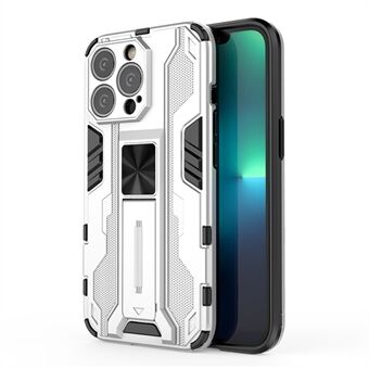 PC + TPU Dual Layer Shock-Absorption Armor Cover Full-Body Protective Case with Kickstand for iPhone 13 Pro Max 