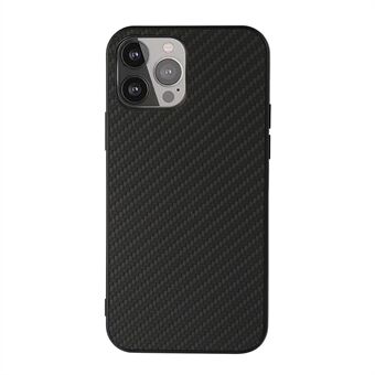 Carbon Fiber Texture Læder Telefon Bagcover til iPhone 13 Pro Max 