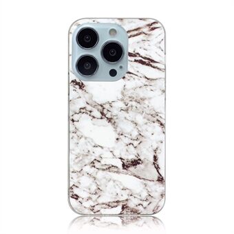 Marble Series IMD Printing Slim Fit Ultratynd Anti-ridse Stødsikker TPU Gel Cover til iPhone 13 Pro Max 6,7 tommer