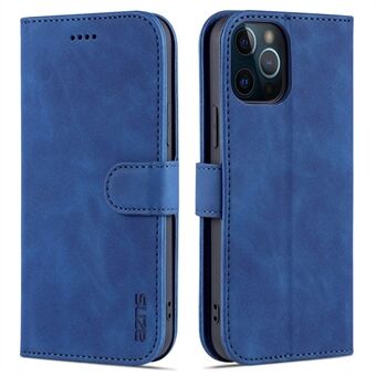 AZNS Læder Folio Flip Wallet Stand Design Perfekt beskyttelse Telefonskal til iPhone 13 Pro Max 