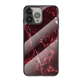 Stylish Marble Design Premium Tempered Glass Hybrid Shockproof Protection Impact Cover for iPhone 13 Pro Max 6.7 inch