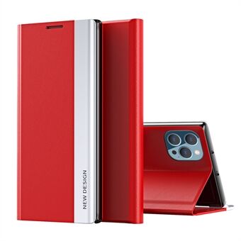 Fulddækkende stærk magnetlæder med indvendig PC Folio Flip Plated Stand Case til iPhone 13 Pro Max 