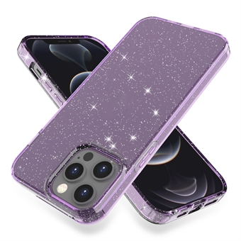 GW18 Shiny Glitter Sparkle Powder Clear TPU blødt telefoncover til iPhone 13 Pro Max 