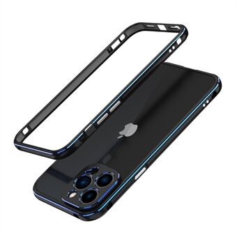 Snug Fit Kontrastfarve Beskyttende bumper skruet metalramme telefoncover med kameralinsecover til iPhone 13 Pro Max 