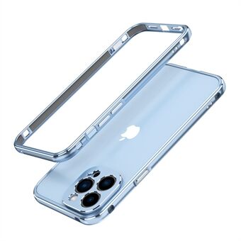 Snug Fit Kontrastfarve Beskyttende bumper skruet metalramme telefoncover med kameralinsecover til iPhone 13 Pro Max 
