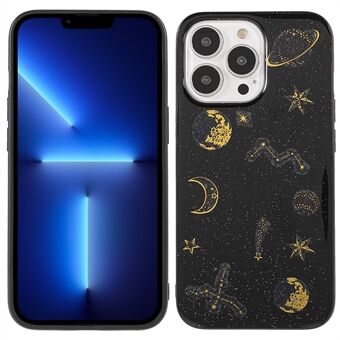 Anti-drop moderigtigt Star Planet Printing Stickers Design Epoxy Soft TPU Cover til iPhone 13 Pro Max 6,7 tommer