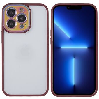 For iPhone 13 Pro Max  Colorful Metal Camera Lens Protection Hard PC + Soft TPU Shockproof Phone Shell