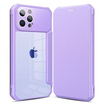 For iPhone 13 Pro Max  Business Style PU Leather Drop-proof Cover Magnetic Auto-absorbed Card Slot Design Phone Stand Case