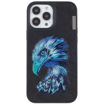NIMMY Valiant Series for iPhone 13 Pro Max  Animal Pattern Embroidery Phone Case PU Leather + PC + TPU Protective Cover