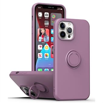 Protective Case for iPhone 13 Pro Max , Drop-proof Rubberized TPU Phone Cover with Ring Kickstand