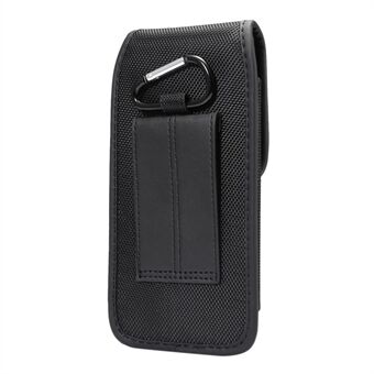 Til iPhone/ Samsung /Huawei 6,4-6,9 tommer Bæretaske til mobiltelefoner Taljetaske Nylonstofbæltehængende taske med kortplads