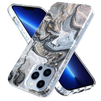 Til iPhone 13 Pro Max  GW18 IMD marmormønster PC+TPU-etui Beskyttende telefoncover