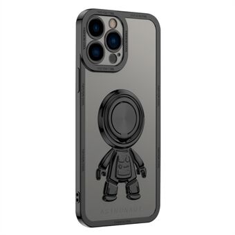 YOOBAO TPU telefoncover til iPhone 13 Pro Max  Spaceman Design Elektroplettering Kickstand Anti-drop cover med bilmonteret metalplade