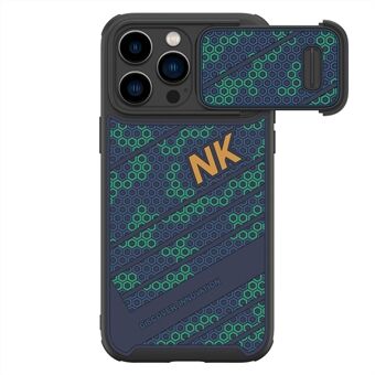 NILLKIN til iPhone 13 Pro Max  Honeycomb Texture PC + TPU telefonetui med glidende kameracover