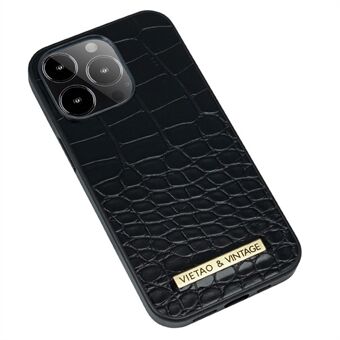 VIETAO til iPhone 13 Pro Max  Business Style Drop-sikker telefoncover Crocodile Texture PU Læder+PC+TPU Bagcover