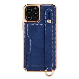 VIETAO Til iPhone 13 Pro Max  galvanisering telefoncover Kickstand Kortholder Telefoncover med håndledsstrop og snor
