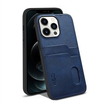 KSQ Style-A til iPhone 13 Pro Max 6,7 tommer PU-læderbelagt TPU-beskyttelsescover Stødsikker telefonbagcover med 2 kortpladser
