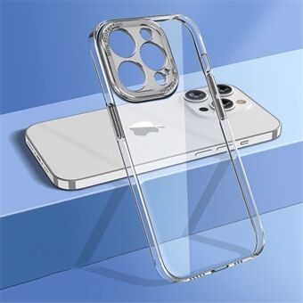 Til iPhone 13 Pro Max 6,7 tommer Anti-kollisionshard PC Bagcover Kamerabeskyttelsesramme Krystalklart telefoncover
