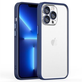 Til iPhone 13 Pro Max 6,7 tommer mobiltelefon etui med Ring glas linsebeskytter, PC-bagside TPU-ramme Anti-drop cover