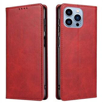 Flip Phone Case Pung til iPhone 13 Pro Max 6,7 tommer, magnetisk Stand Calf Texture Cover